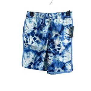 Gap Kids Boys XXL Blue Tie Dye‎ Swim Shorts Elastic Waist
